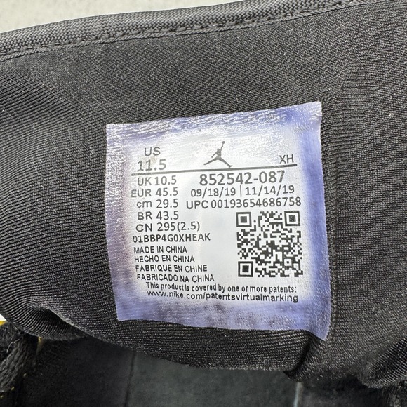 Nike Air Jordan 1 Shoes Mens 11.5 Mid Black Gym Red Yellow Sneakers 852542-087 - Picture 5 of 16